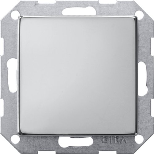 Заглушка без рамки Gira System55 1-м. хром фото Заглушка без рамки Gira System55 1-м. хром картинка